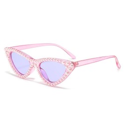 Pearl three cat sunglass trend fashon sunglass all-Purpose personalty Sunglass..