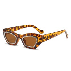 trend three-dmensonal fully-jewelled Sunglasses samll fashon occdental style d..
