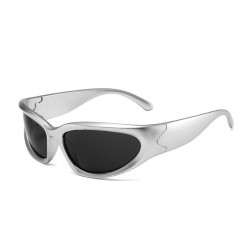 ( silver frame  gray  Lens )Y sunglass  sport Sunglasses woman