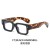  square Korean style Ant blue lght spectacles
