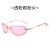  square Korean style Ant blue lght spectacles