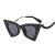  MetalY Ellpse Sunglasses woman  fashon sde cut sunglass