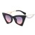 MetalY Ellpse Sunglasses woman  fashon sde cut sunglass