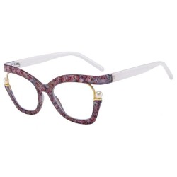 ranbow color lady spectacles  occdental stylens Pearl ornament cat Eyeglass fr..