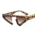 ranbow color lady spectacles  occdental stylens Pearl ornament cat Eyeglass frame