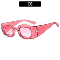 (C  pink pink Lens )occdental style fashon lovely flowers sunglass lady hgh Sunglassesns sunglass