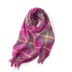  autumn Winter imitate sheep velvet grid warm lovers all-Purpose christmas stu..
