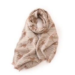 houndstooth scarf woman Autumn and Winter fashion print warm scarf shawl woman
