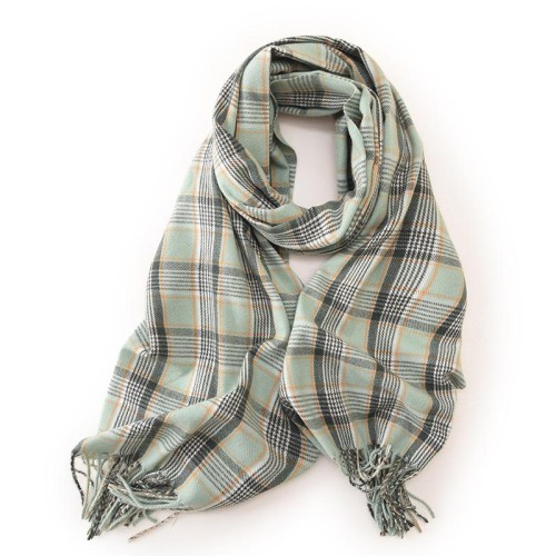 autumn Winter imitate sheep velvet pattern scarf man woman Korean style warm tassel scarf shawl Coll