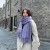 lady scarf Stripe grid shawl elegant Ladies wind Autumn and Winter scarf imitate sheep velvet