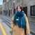lady scarf Stripe grid shawl elegant Ladies wind Autumn and Winter scarf imitate sheep velvet