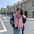 lady scarf Stripe grid shawl elegant Ladies wind Autumn and Winter scarf imitate sheep velvet