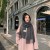lady scarf Stripe grid shawl elegant Ladies wind Autumn and Winter scarf imitate sheep velvet