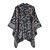 classic lady shawl four all-Purpose thick imitate sheep velvet slit grid wind