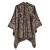 classic lady shawl four all-Purpose thick imitate sheep velvet slit grid wind