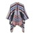 retro Autumn and Winter shawl Nepal wind imitate sheep velvet Jacquard warm slit scarf