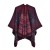 retro Autumn and Winter shawl Nepal wind imitate sheep velvet Jacquard warm slit scarf