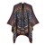retro Autumn and Winter shawl Nepal wind imitate sheep velvet Jacquard warm slit scarf