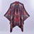 Autumn and Winter hooded slit lady shawl fashion color Stripe shawl