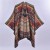 Autumn and Winter hooded slit lady shawl fashion color Stripe shawl