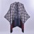 Autumn and Winter hooded slit lady shawl fashion color Stripe shawl