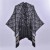 Autumn and Winter hooded slit lady shawl fashion color Stripe shawl