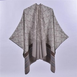 Double surface four slit woman shawl brief fashion imitate sheep velvet more s..