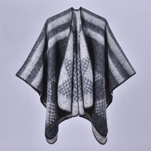 lady Autumn and Winter super thick shawl retro imitate sheep velvet warm Coat s