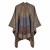 Autumn and Winter geometry slit shawl ethnic style warm thick warm
