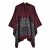 Autumn and Winter geometry slit shawl ethnic style warm thick warm