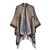 Autumn and Winter retro imitate sheep velvet shawl Stripe houndstooth occidental sty