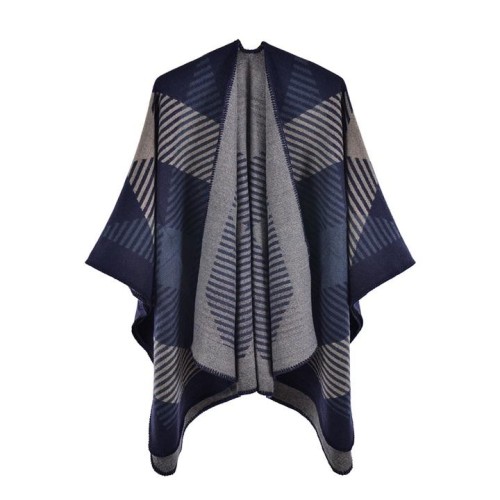  Autumn and Winter woman shawl imitate sheep velvet fashion geometry square slit warm wind