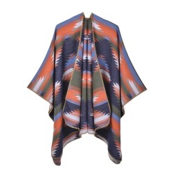  big shawl occidental style ethnic style fashion slit Jacquard wind Autumn and..