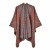 Double surface scarf shawl occidental style fashion Stripe lady warm cardigan