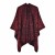 Double surface scarf shawl occidental style fashion Stripe lady warm cardigan