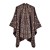Double surface scarf shawl occidental style fashion Stripe lady warm cardigan