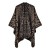 Double surface scarf shawl occidental style fashion Stripe lady warm cardigan