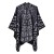 lady shawl retro Jacquard warm slit shawl