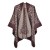lady shawl retro Jacquard warm slit shawl