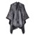 slit shawl occidental style Autumn and Winter imitate sheep velvet warm tassel scarf