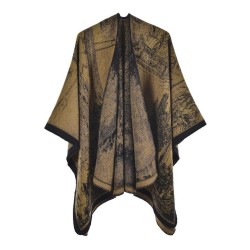 Autumn and Winter Chinese style lady shawl warm cardigan wind