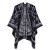 Autumn and Winter shawl scarf Jacquard tassel knitting wind retro Nation
