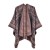 Autumn and Winter shawl scarf Jacquard tassel knitting wind retro Nation
