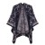Autumn and Winter shawl scarf Jacquard tassel knitting wind retro Nation