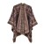 Autumn and Winter shawl scarf Jacquard tassel knitting wind retro Nation