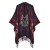 lady shawl retro                   grid imitate sheep velvet slit shawlWsh