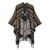 lady shawl retro                   grid imitate sheep velvet slit shawlWsh