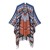 lady shawl retro                   grid imitate sheep velvet slit shawlWsh