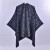 four Double surface tassel shawl occidental style brief geometry imitate sheep velv