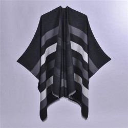 lady Double surface double color shawl brief four imitate sheep velvet wind sh..